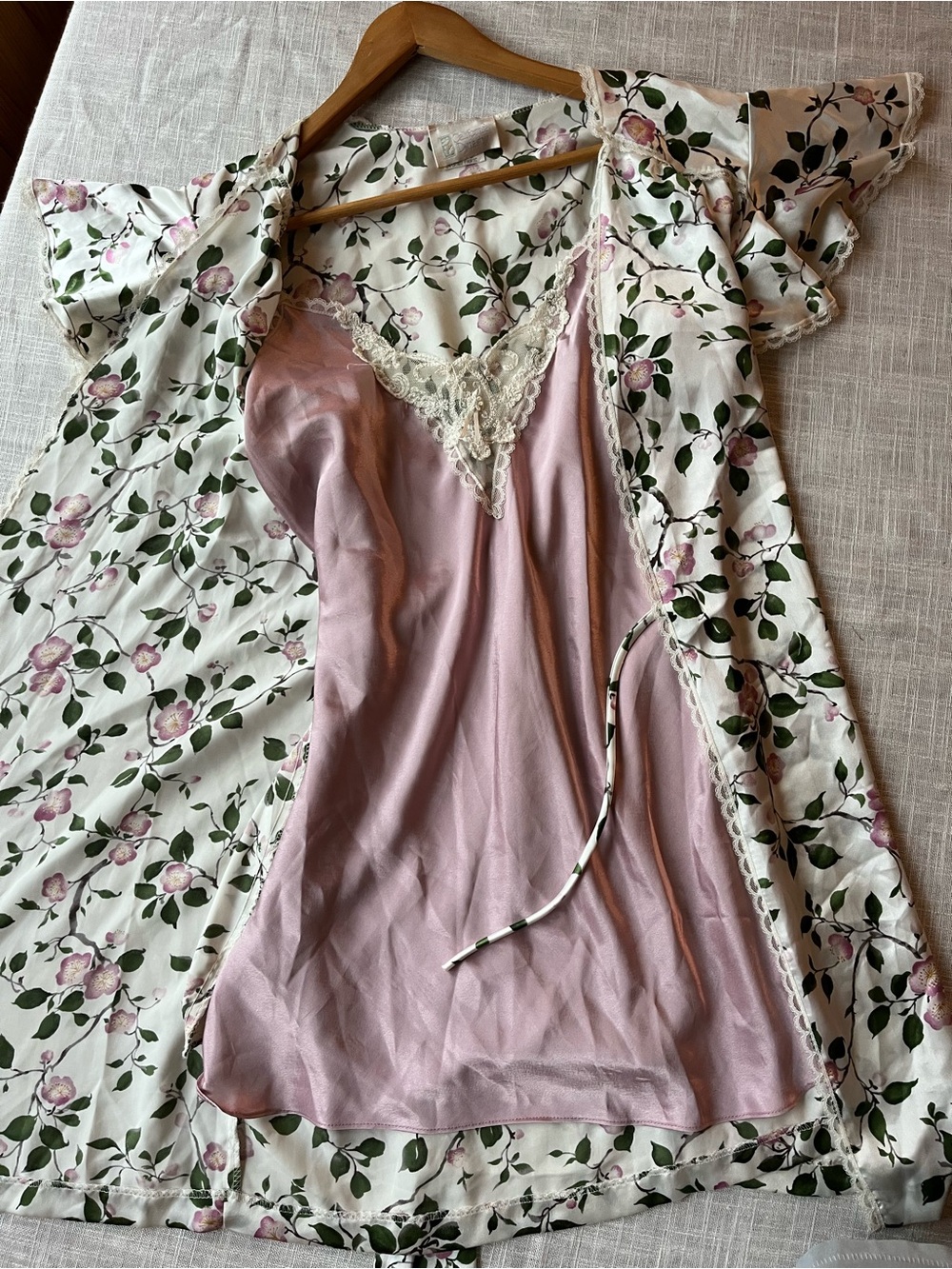 Vtg California Dynasty 2pc Lingerie Set